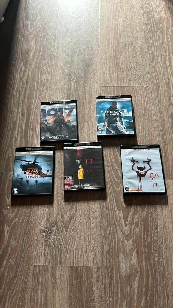 Diverse films 4K, Cd's en Dvd's, Blu-ray, Zo goed als nieuw, Actie, Ophalen of Verzenden