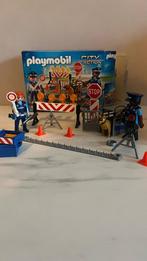 Playmobil politiewegversperring - 6924, Ophalen of Verzenden, Zo goed als nieuw