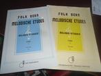 folk dean, melodische etitudes 1 en 2 studies voor piano, Muziek en Instrumenten, Bladmuziek, Les of Cursus, Ophalen of Verzenden