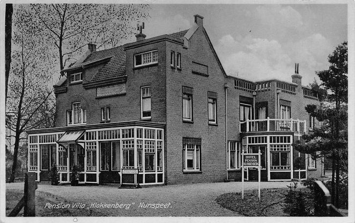 U967 Nunspeet Pension Villa Klokkenberg - 1935 -, Verzamelen, Ansichtkaarten | Nederland, Gelopen, Gelderland, 1920 tot 1940, Ophalen of Verzenden