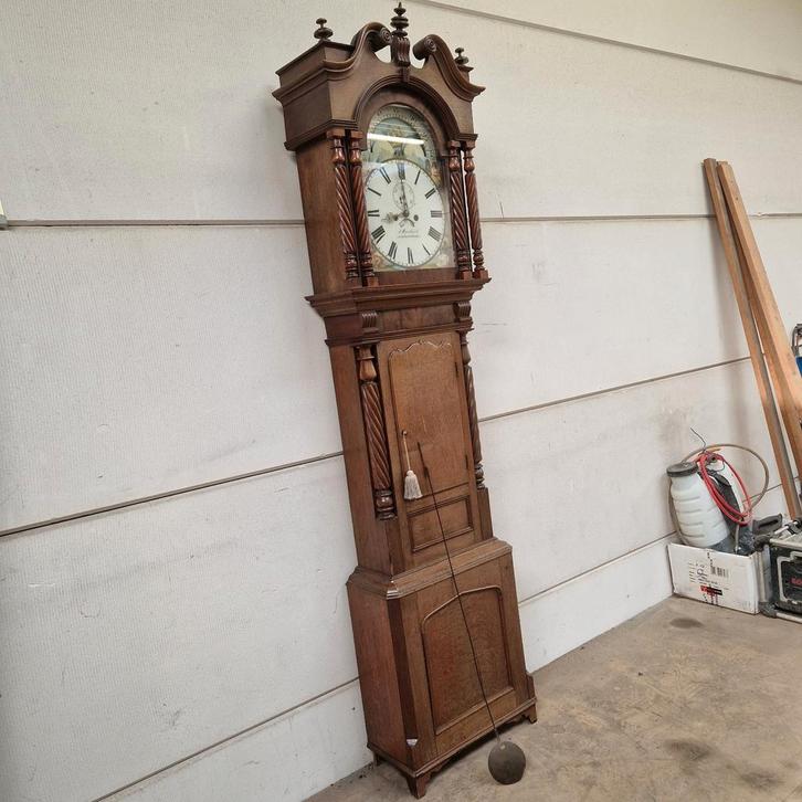 Engelse staande klok - Opknapper, Antiek en Kunst, Antiek | Klokken, Ophalen of Verzenden