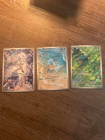 Pokemon 151/JT hitjes - Bulbasaur Squirtle Reshiram beschikbaar voor biedingen