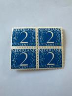 Nederland 2 Cent Postzegels - Blok van Vier, Postzegels en Munten, Postzegels | Nederland, Ophalen of Verzenden, Postfris