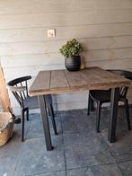 Steigerhout tafel 95 cm x 95 cm, Ophalen, Zo goed als nieuw, Steigerhout