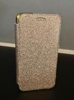 Iphone hoesje met pasjeshouder goud glitter 8/7/6/6S PLUS, Hoesje of Tasje, IPhone 6S Plus, Zo goed als nieuw, Verzenden