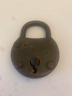 Vintage hangslot BKS & sleutel werken oude hangslot rustieke, Ophalen of Verzenden
