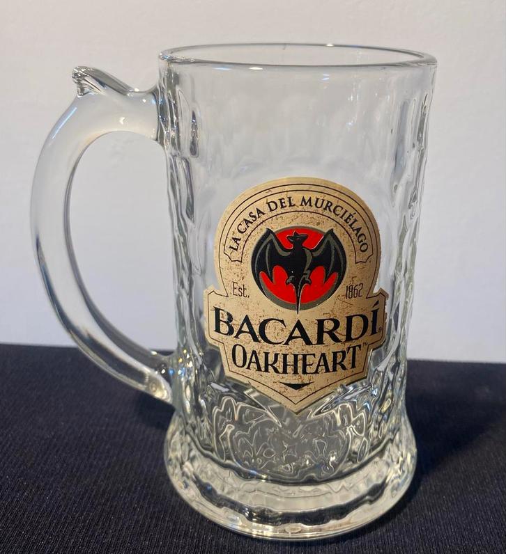 Pul van Bacardi Oakheart. Hoogte 13 cm., Verzamelen, Glas en Borrelglaasjes, Zo goed als nieuw, Ophalen of Verzenden