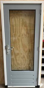 Nieuw 214x93 hardhouten Deurkozijn met Deur incl hr++ glas., Doe-het-zelf en Verbouw, Kozijnen en Schuifpuien, Nieuw, 150 tot 225 cm