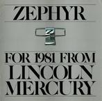 Folder Mercury Zephyr (1981), Verzenden, Gelezen, Overige merken