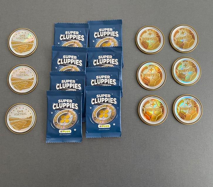 Voetbal Super Cluppies nummer 2, 3 en 4., Verzamelen, Supermarktacties, Plus, Ophalen of Verzenden