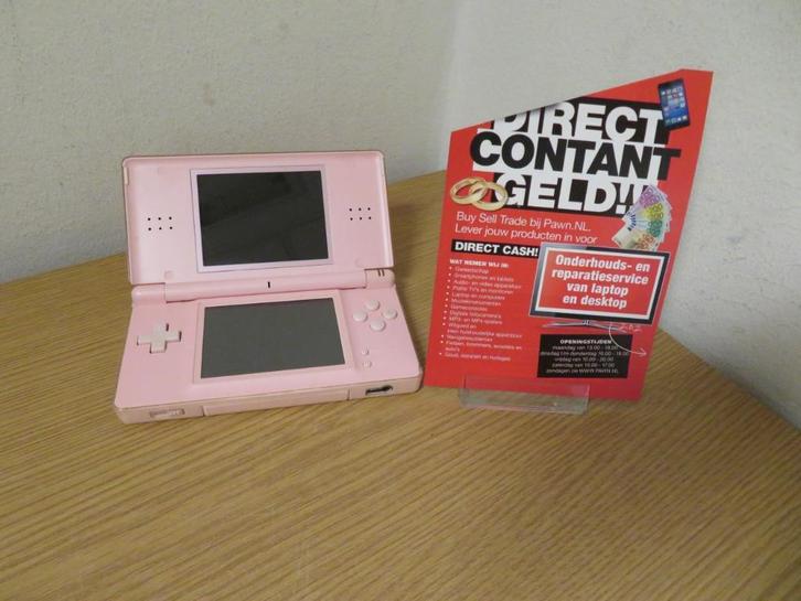 Nintendo DS Lite Roze | Pawn Eindhoven, Spelcomputers en Games, Spelcomputers | Nintendo DS, Gebruikt, DS Lite, Roze, Ophalen