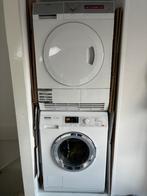 Miele wasmachine en AEG droger, Ophalen, Gebruikt, Wolwasprogramma, 85 tot 90 cm