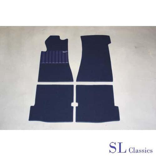 Tapijt set 4-delig Blauw Mercedes-Benz SL, W107 - R107, Auto-onderdelen, Interieur en Bekleding, Mercedes-Benz, Nieuw, Ophalen of Verzenden