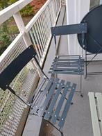 Bistro-set antraciet, Tuin en Terras, Ophalen, Gebruikt, Overige materialen, 2 zitplaatsen