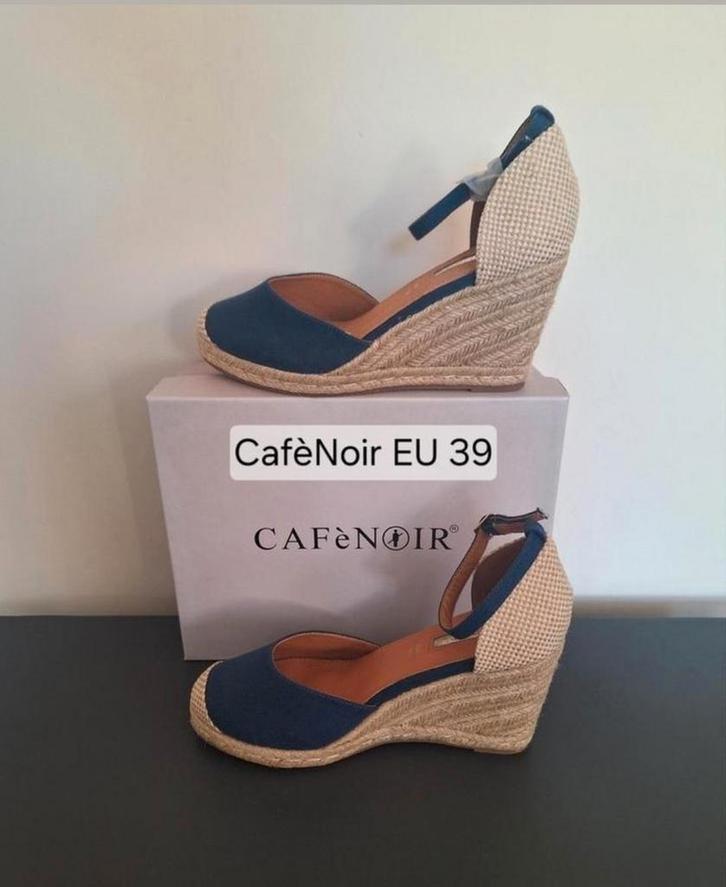 CafèNoir Espadrilles Sandalen – Blauw EU 39 - nieuw, Kleding | Dames, Schoenen, Nieuw, Espadrilles of Moccasins, Blauw, Ophalen of Verzenden