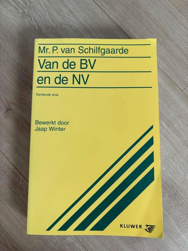 Van de BV en de NV - Mr. P. van Schilfgaarde, Boeken, Studieboeken en Cursussen, Gelezen, WO, Alpha, Ophalen of Verzenden