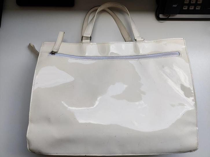 Dietmar Jost tas, crèmekleurig lakleer, zgan, Sieraden, Tassen en Uiterlijk, Tassen | Damestassen, Zo goed als nieuw, Handtas