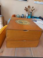 Twee antieke houten gebakskisten, Ophalen of Verzenden
