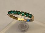 Gouden ring Smaragd, Sieraden, Tassen en Uiterlijk, Ringen, Verzenden, Met edelsteen, Dame, Groen