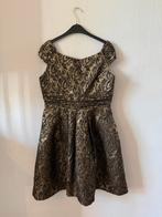 Zara goud zwarte jurk Maat L, Kleding | Dames, Jurken, Maat 42/44 (L), Ophalen of Verzenden, Knielengte, Gedragen
