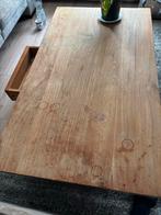 Teakhouten Salontafel met Lade, Ophalen, Gebruikt, 100 tot 150 cm, Teakhout