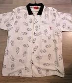 Zomer blouse supreme wit met zwarte dobbelstenen erop xl, Kleding | Heren, Ophalen of Verzenden, Zo goed als nieuw, Wit, Halswijdte 43/44 (XL)