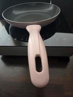 Licht roze grote fryingpan/bakpan, Ophalen, Aluminium, Zo goed als nieuw, Keramische plaat