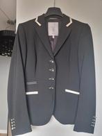 Zwart Juuls wedstrijdjasje met witte accenten, Dieren en Toebehoren, Dressuur, Ophalen of Verzenden, Zo goed als nieuw, Dames