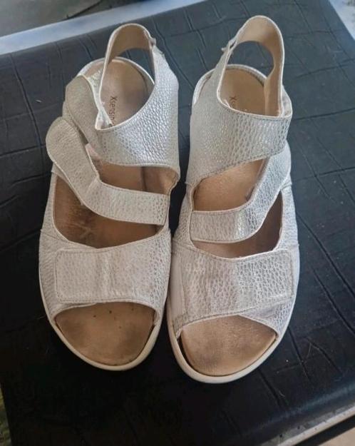 Xsensible zilver sandalen met wit 41 HX, Kleding | Dames, Schoenen, Gedragen, Sandalen of Muiltjes, Overige kleuren, Ophalen of Verzenden