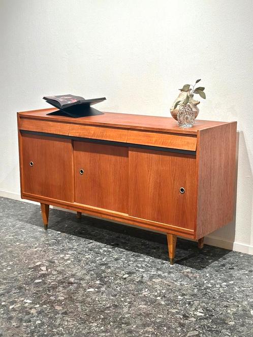 Vintage Midcentury Dressoir in Teak, Huis en Inrichting, Kasten | Dressoirs, Zo goed als nieuw, 25 tot 50 cm, Ophalen of Verzenden