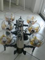 Fraaie Hanglamp/Kroonluchter, Huis en Inrichting, Lampen | Kroonluchters, Ophalen, Glas