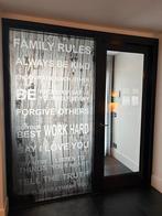 Houten Kozijn met Raam en Deur - Verbouwing, 100 tot 120 cm, Gebruikt, 215 cm of meer, Binnendeur