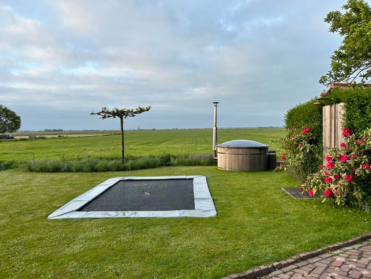 Trampoline 4,30 x 3,05 in zeer goede staat!, Kinderen en Baby's, Speelgoed | Buiten | Trampolines, Zo goed als nieuw, Ophalen