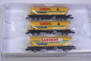*3-delige set meelwagons, Sanders, geel, SNCF beschikbaar voor biedingen