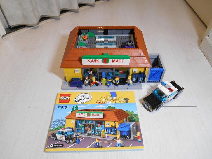 Lego 71016 Simpsons Kwik E Mart Compleet met boekje, Kinderen en Baby's, Speelgoed | Duplo en Lego, Zo goed als nieuw, Lego, Complete set