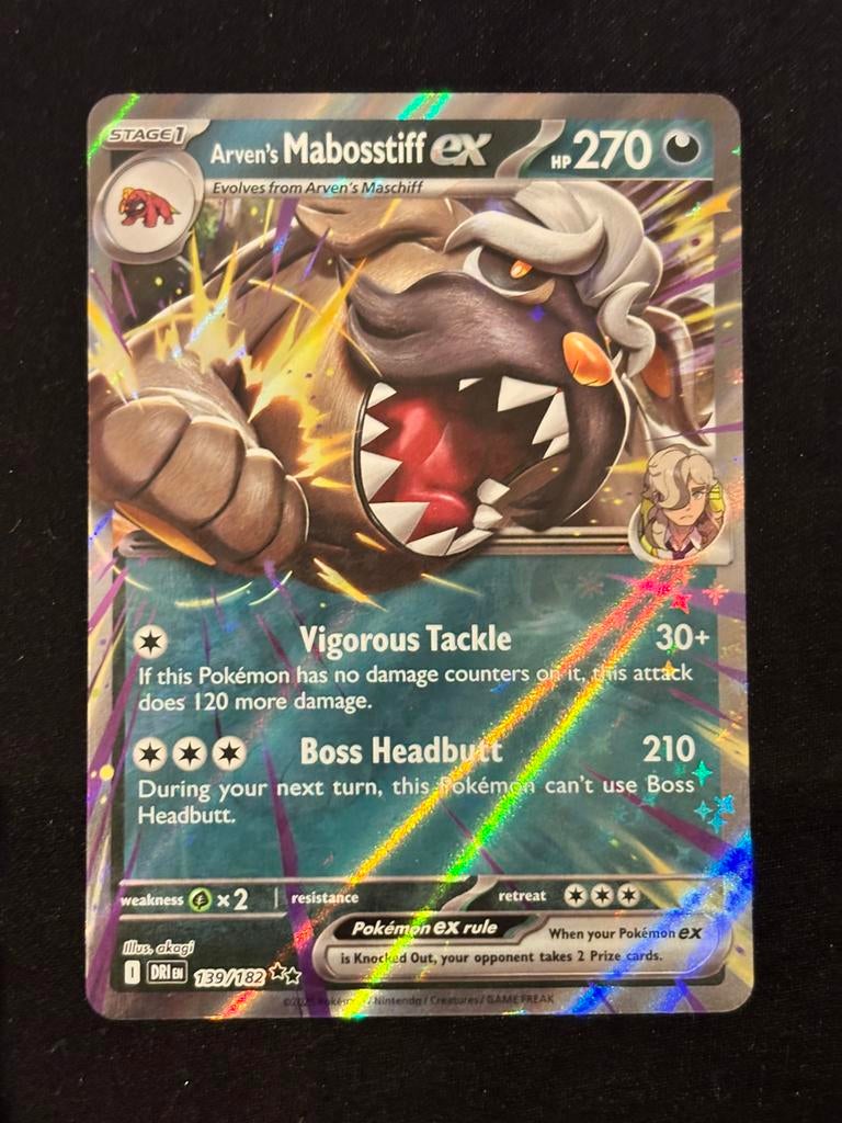 Arven’s Mabostiff EX - Destined Rivals 139/182, Ophalen of Verzenden, Zo goed als nieuw