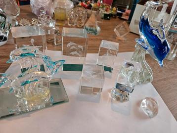 Glazen Beeldjes Collectie 8 beschikbaar voor biedingen