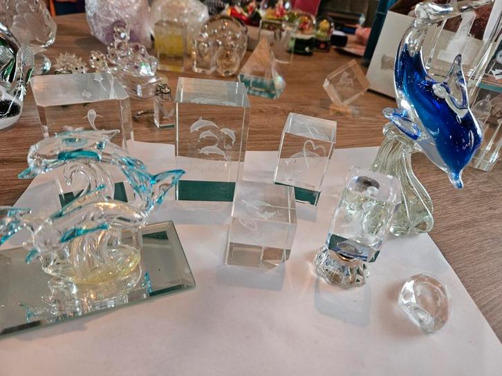 Glazen Beeldjes Collectie 8, Antiek en Kunst, Antiek | Glas en Kristal, Ophalen of Verzenden