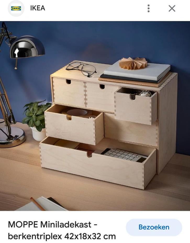 Moppe IKEA ladekast, Huis en Inrichting, Kasten | Ladekasten, Zo goed als nieuw, Minder dan 100 cm, 50 tot 100 cm, 25 tot 50 cm