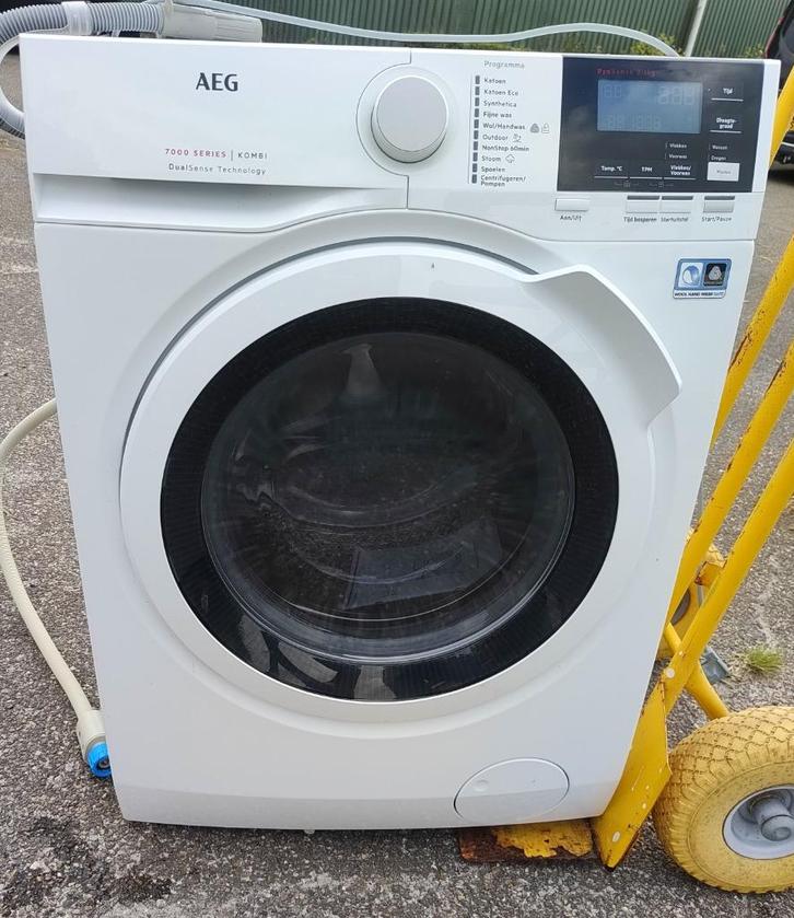 AEG L7WB86GW Dualsense was droogcombinatie 10x gebruikt, Witgoed en Apparatuur, Was-droogcombinaties, Zo goed als nieuw, 6 tot 8 kg