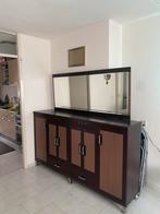 Moderne dressoir met spiegel, Ophalen, Gebruikt, 150 tot 200 cm, Met lade(s)