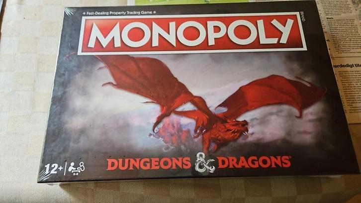 bordspel seal Monopoly Dungeons & Dragons Monopolie fraai, Hobby en Vrije tijd, Gezelschapsspellen | Bordspellen, Nieuw, Een of twee spelers