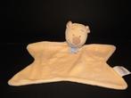 NOUKIES BEER KNUFFELDOEKJE VELOURS CREME/WIT MET BLAUW, Verzenden, Nieuw, Overige typen