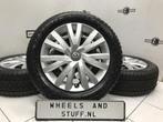 VW Golf Jetta Touran staal velgen 16"inch winterbanden 5x112, Gebruikt, Banden en Velgen, Niet ingevuld, Personenwagen