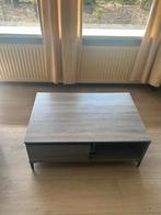 Grijze Salontafel met Opbergruimte, Ophalen, Kunststof, Gebruikt, 50 tot 100 cm