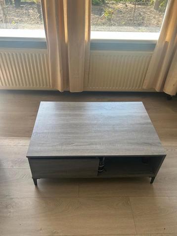 Grijze Salontafel met Opbergruimte beschikbaar voor biedingen