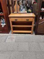 Blank eiken sidetable 88 x 34,5 cm, Ophalen, Zo goed als nieuw, Hout