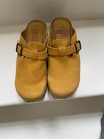 Sanita klompen- gele/goud suede, Kleding | Dames, Schoenen, Ophalen, Geel, Sandalen of Muiltjes, Zo goed als nieuw
