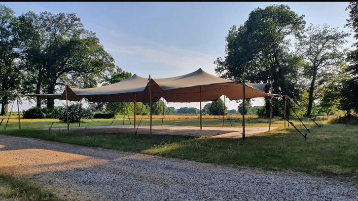 Stretchtent te huur - Perfect voor uw evenement!, feesttent, Tuin en Terras, Partytenten, Zo goed als nieuw, Stertent, 2 meter of meer