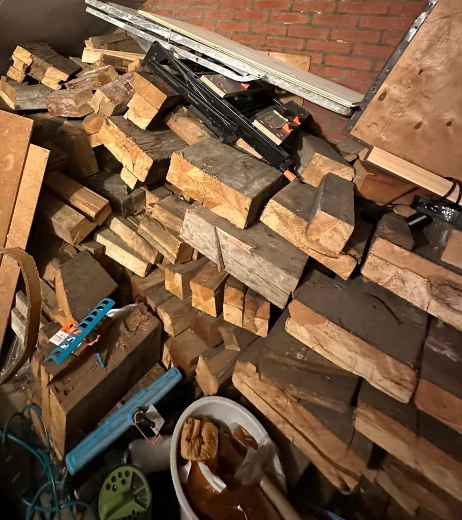 Droog haardhout/ hout voor houtkachel/ brandhout, Tuin en Terras, Haardhout, Minder dan 3 m³, Ophalen